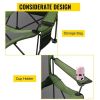 Folding Camp Chair 330 lbs Capacity w/ Footrest Mesh Lounge Chair