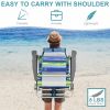 Folding Backpack Beach Reclining Chair with Pillow