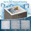 3-In-1 Patio 10 Gallon Ice Cube Cooler Box