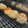 Rolling Grilling Basket - Round Stainless Steel BBQ Grill Mesh