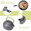 Pots, Pans, and Teapot 2-3 Place Camping Cooking Set