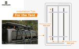 Black Hard Shell Grey SUV Rooftop Tent