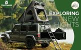Black Hard Shell Grey SUV Rooftop Tent