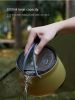 Folding Silicone Kettle Wild Open Fire Coffee Tea Cassette Cooker Cookware