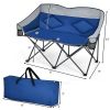 Padded Folding Chair with Backrest and Bag