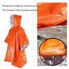 2pcs Emergency Blanket Poncho; Ultralight Waterproof Thermal Survival Space Blanket.