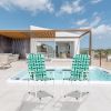 2pcs Folding Beach Chair, Steel Tube, PP Webbing, Bearing 120kg.