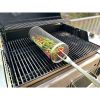Rolling Grilling Basket - Round Stainless Steel BBQ Grill Mesh