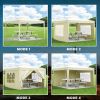 EZ Pop Up Canopy Party Folding Tent with Removable Sidewalls + Carry Bag 10'x10'