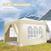 EZ Pop Up Canopy Party Folding Tent with Removable Sidewalls + Carry Bag 10'x10'