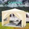 EZ Pop Up Canopy Party Folding Tent with Removable Sidewalls + Carry Bag 10'x10'