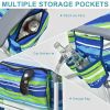 Folding Backpack Beach Reclining Chair with Pillow