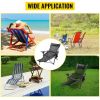 Folding Camp Chair 330 lbs Capacity w/ Footrest Mesh Lounge Chair