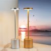 LED Waterproof Rechargeable Desk Lamp with Flashlight Dimming Metal