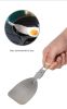Folding Frying Spatula Soup Spoon Outdoor Camping Portable Stainless Cookware