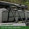 Black Hard Shell Grey SUV Rooftop Tent