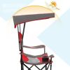 Heavy Duty Steel Frame Camping Chair with Shade Canopy