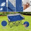 Padded Folding Chair with Backrest and Bag