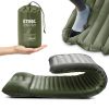 Inflatable Sleeping Pad With Pillows; Waterproof Lightweight Mattress