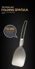 Folding Frying Spatula Soup Spoon Outdoor Camping Portable Stainless Cookware